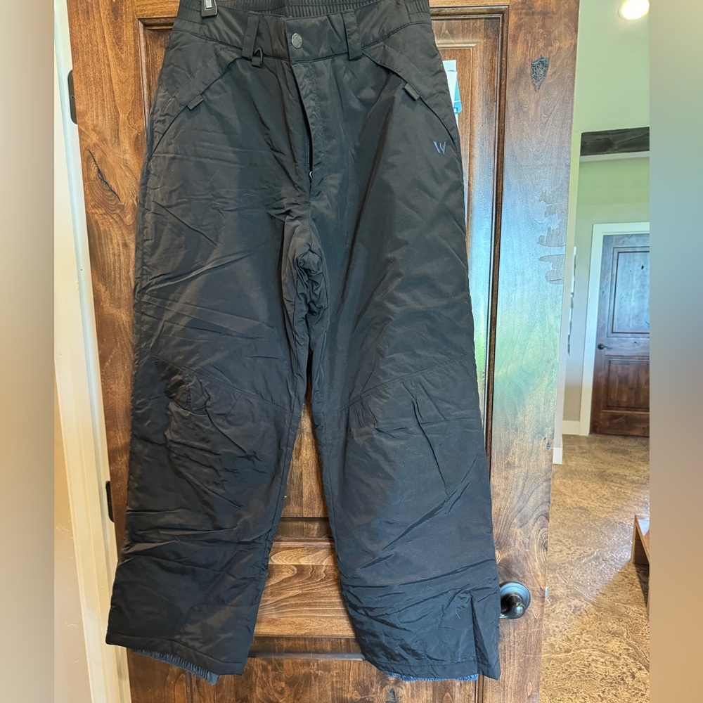Men’s Black Snow Pants - Large